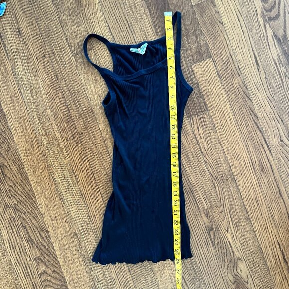 Hard Tail 100% Cotton Skinny Tank in Black - Very Soft - L - NWOT - Made in USA - Picture 12 of 13